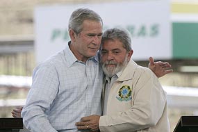 Lula quiere a Bush