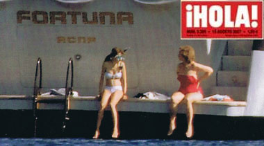 Letizia en bikini