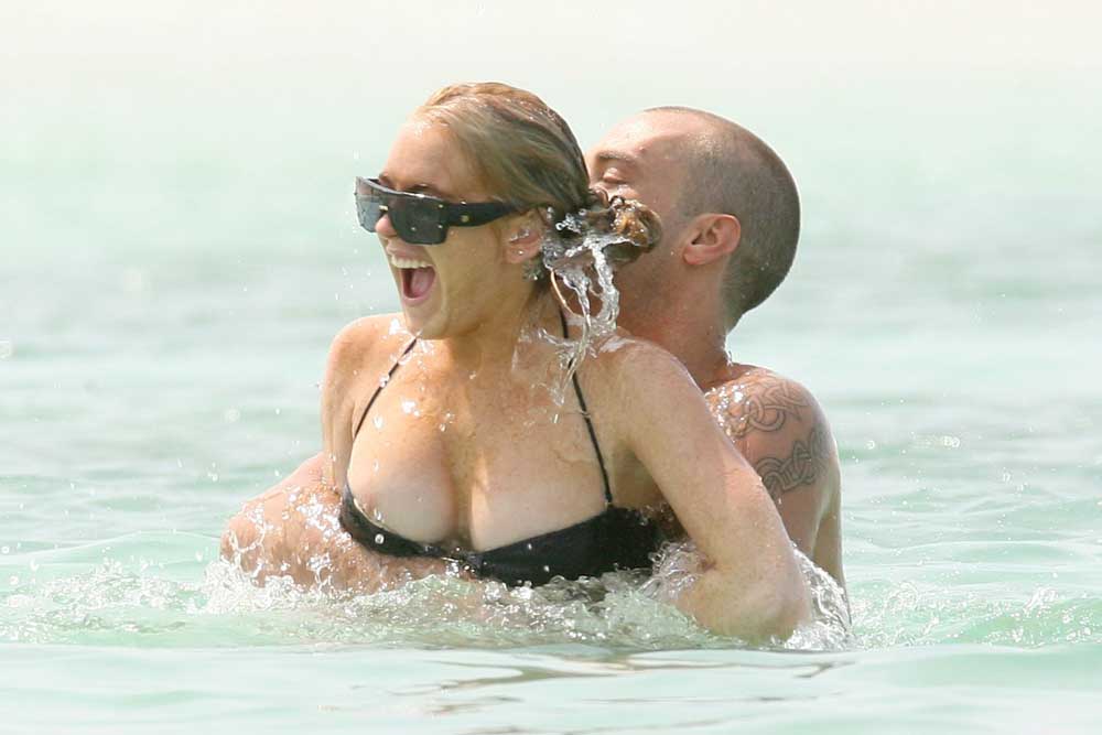 Lindsay Lohan beach