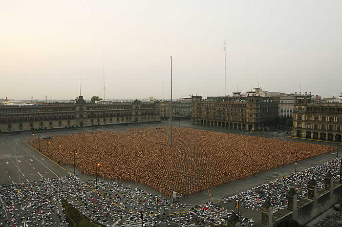 Tunick en Zocalo