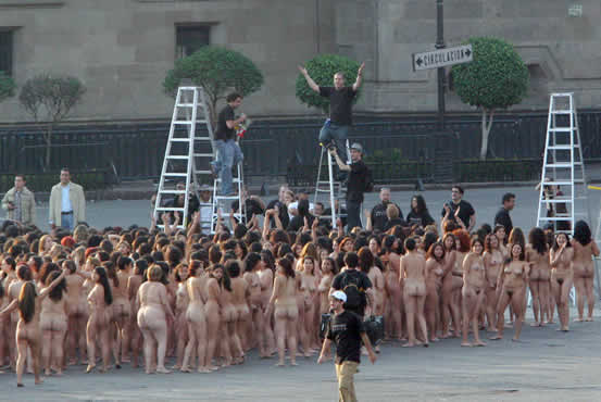 Tunick en Zocalo