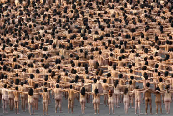 Tunick en Zocalo