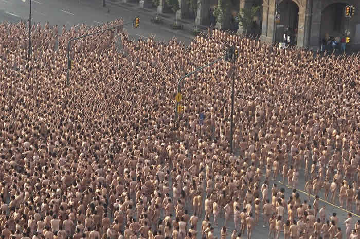 Tunick en Zocalo