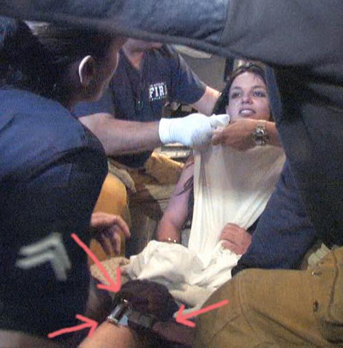 Britney Spears tied ambulance Britney Spears tied ambulance